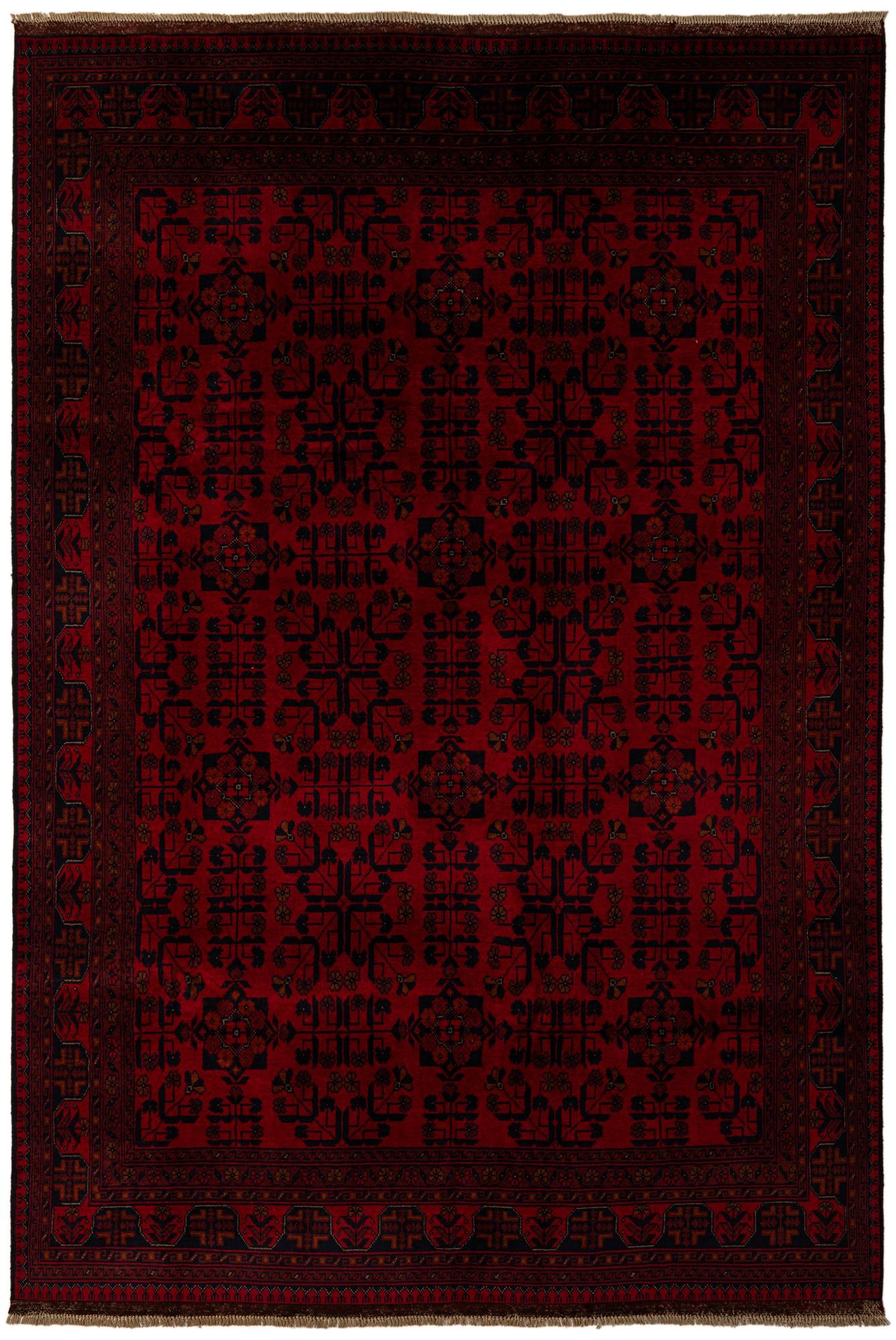 6' 8 x 9' 7 Hand Knotted Khal Mohammadi Wool Rug