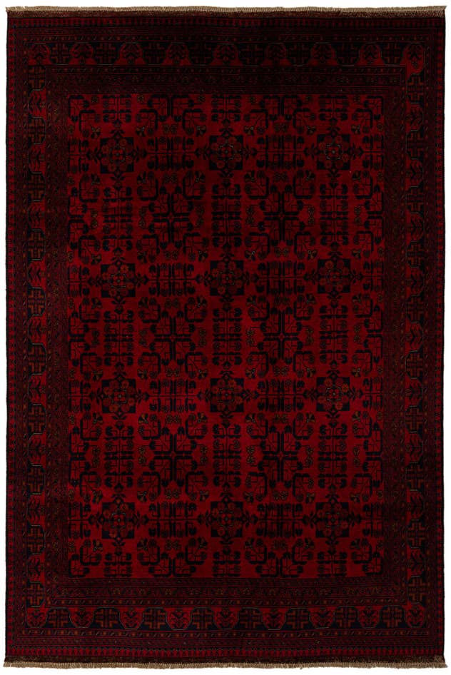 Detail image of 6' 8 x 9' 7 Hand Knotted Khal Mohammadi Wool Rug