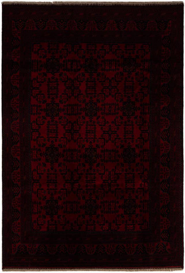 Detail image of 6' 6 x 9' 6 Hand Knotted Khal Mohammadi Wool Rug