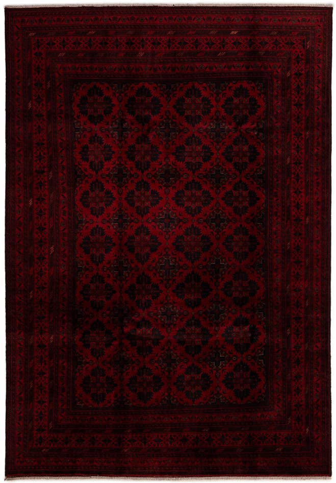Detail image of 6' 8 x 9' 6 Hand Knotted Khal Mohammadi Wool Rug