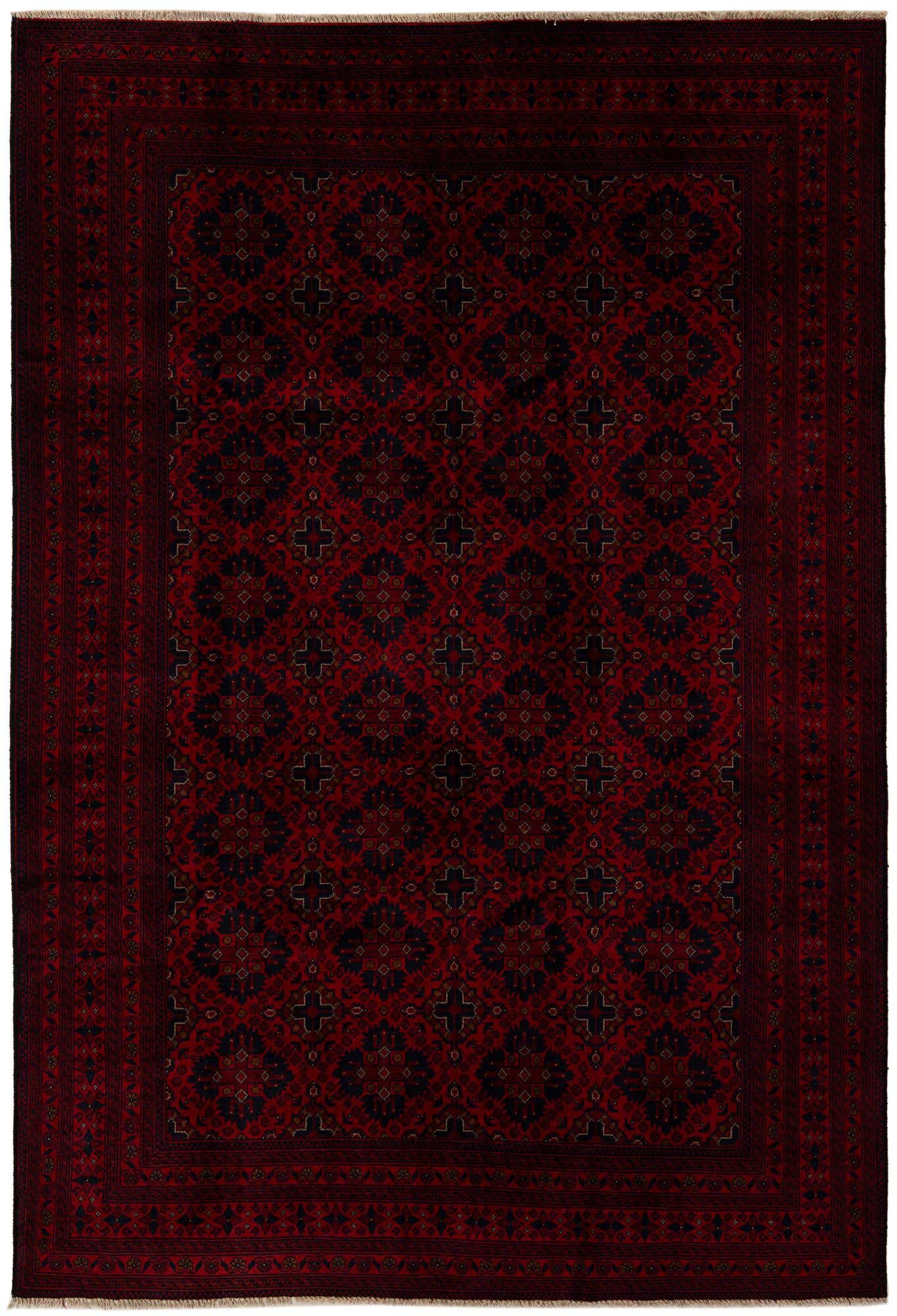 6' 9 x 9' 8 Hand Knotted Khal Mohammadi Wool Rug