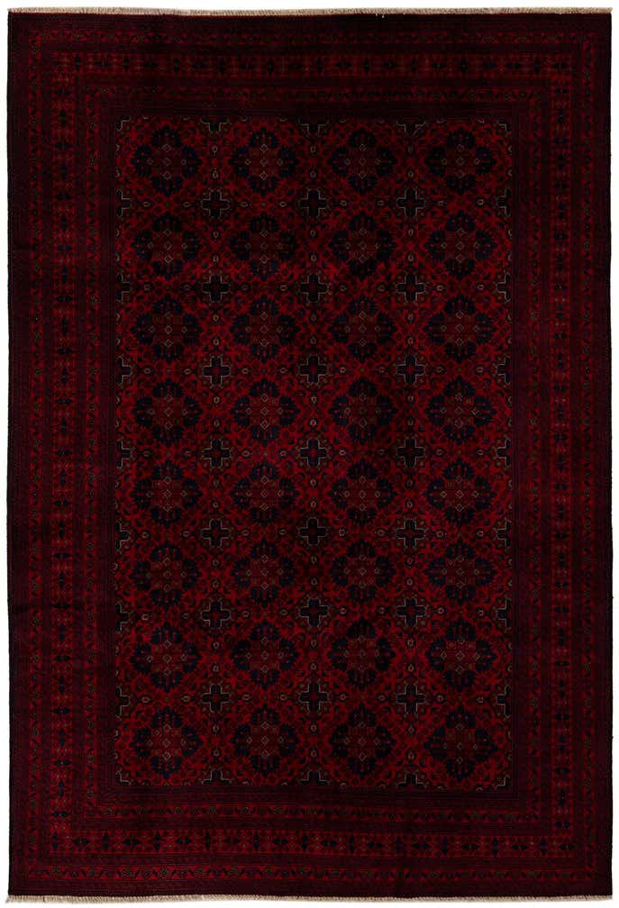 6' 9 x 9' 8 Hand Knotted Khal Mohammadi Wool Rug