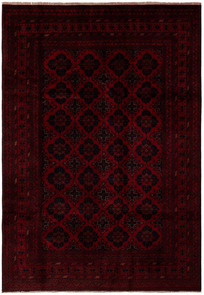 Detail image of 6' 8 x 9' 5 Hand Knotted Khal Mohammadi Wool Rug