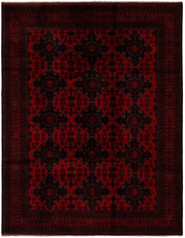 Detail image of 6' 9 x 9' 9 Hand Knotted Khal Mohammadi Wool Rug