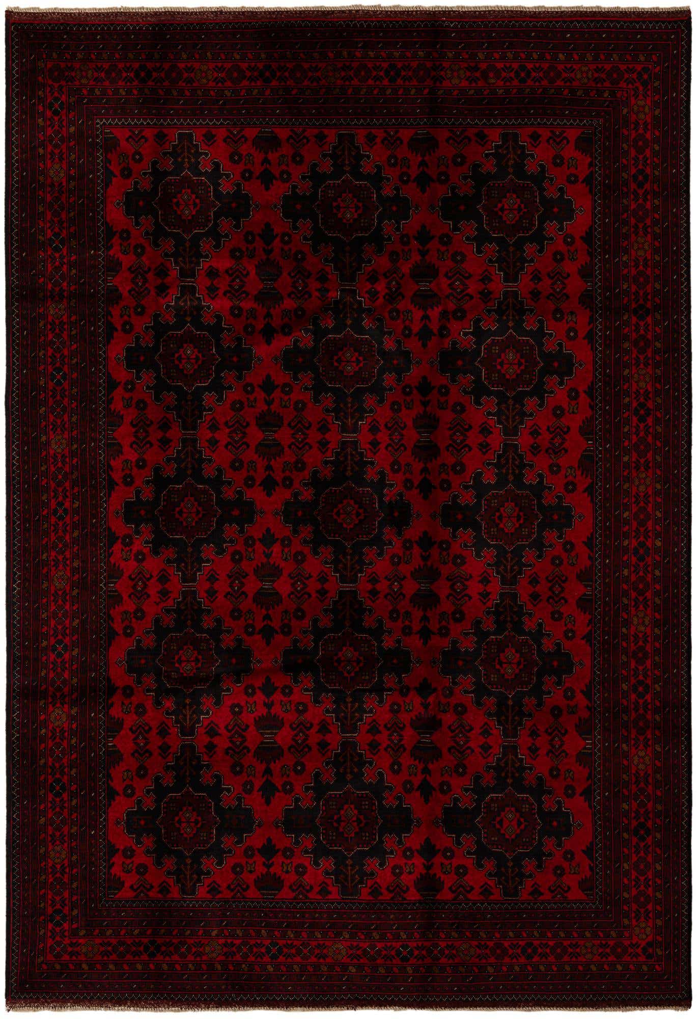 6' 9 x 9' 9 Hand Knotted Khal Mohammadi Wool Rug