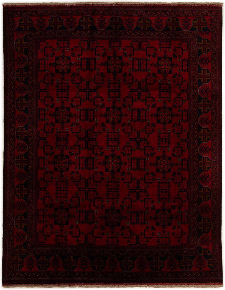 Detail image of 6' 7 x 9' 8 Hand Knotted Khal Mohammadi Wool Rug