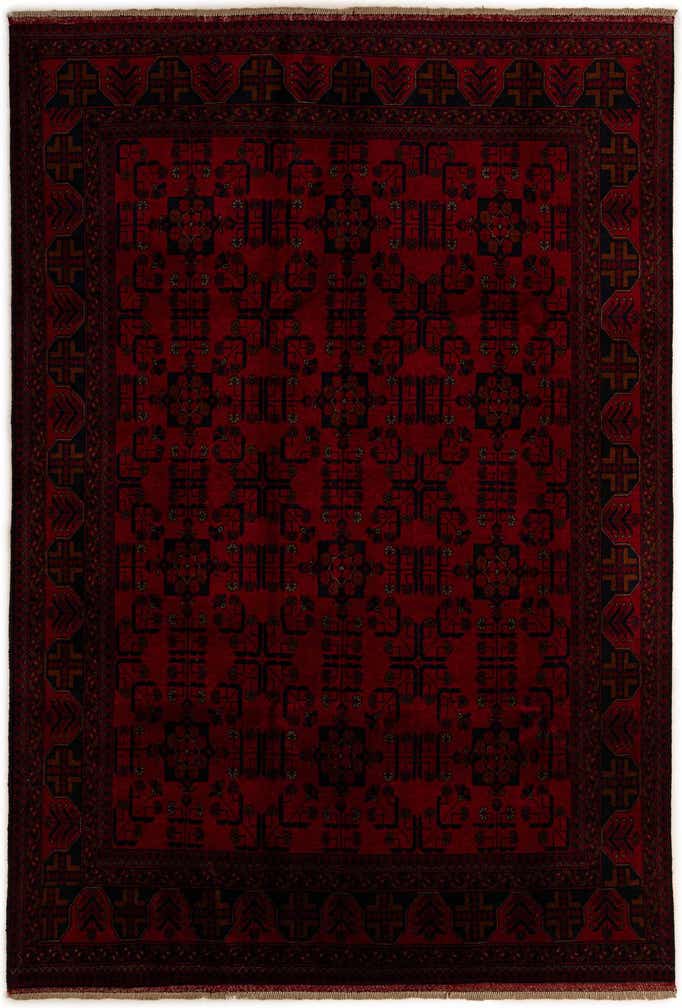 6' 7 x 9' 8 Hand Knotted Khal Mohammadi Wool Rug