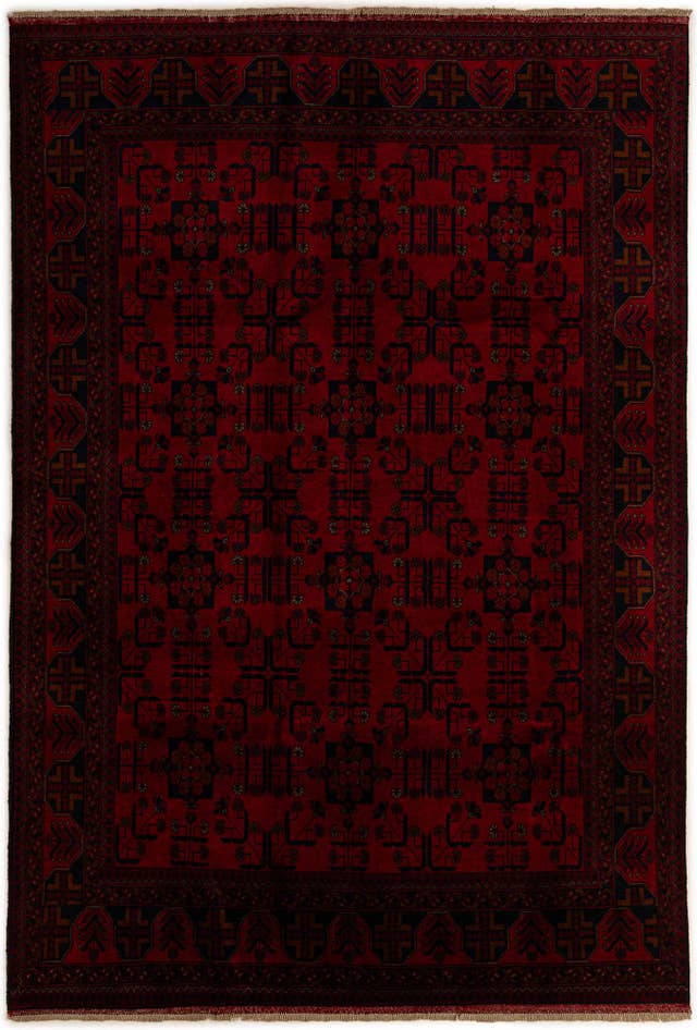Detail image of 6' 7 x 9' 8 Hand Knotted Khal Mohammadi Wool Rug