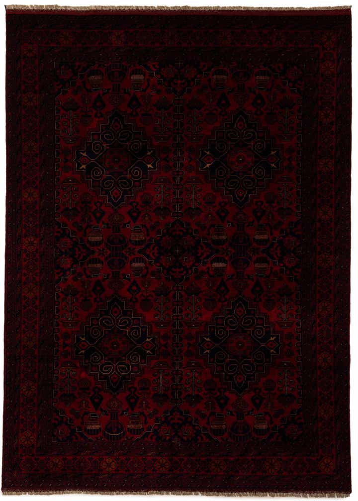 6' 7 x 9' 8 Hand Knotted Khal Mohammadi Wool Rug