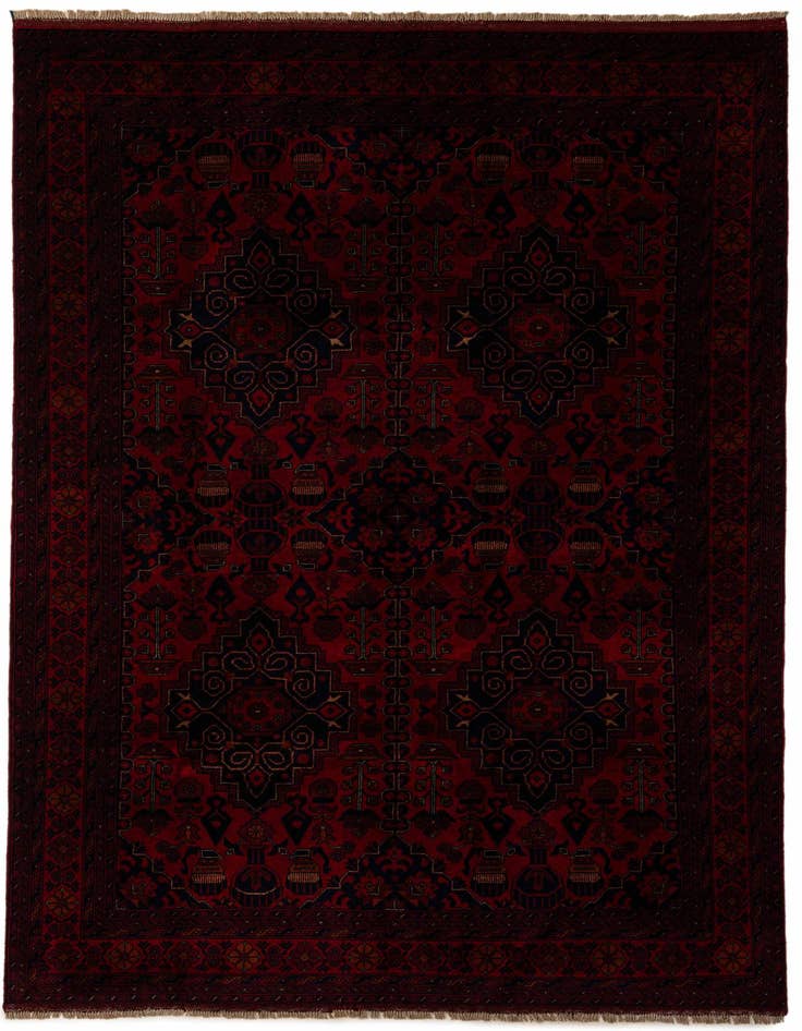 Detail image of 6' 7 x 9' 8 Hand Knotted Khal Mohammadi Wool Rug