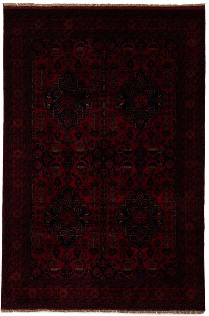 6' 7 x 9' 8 Hand Knotted Khal Mohammadi Wool Rug