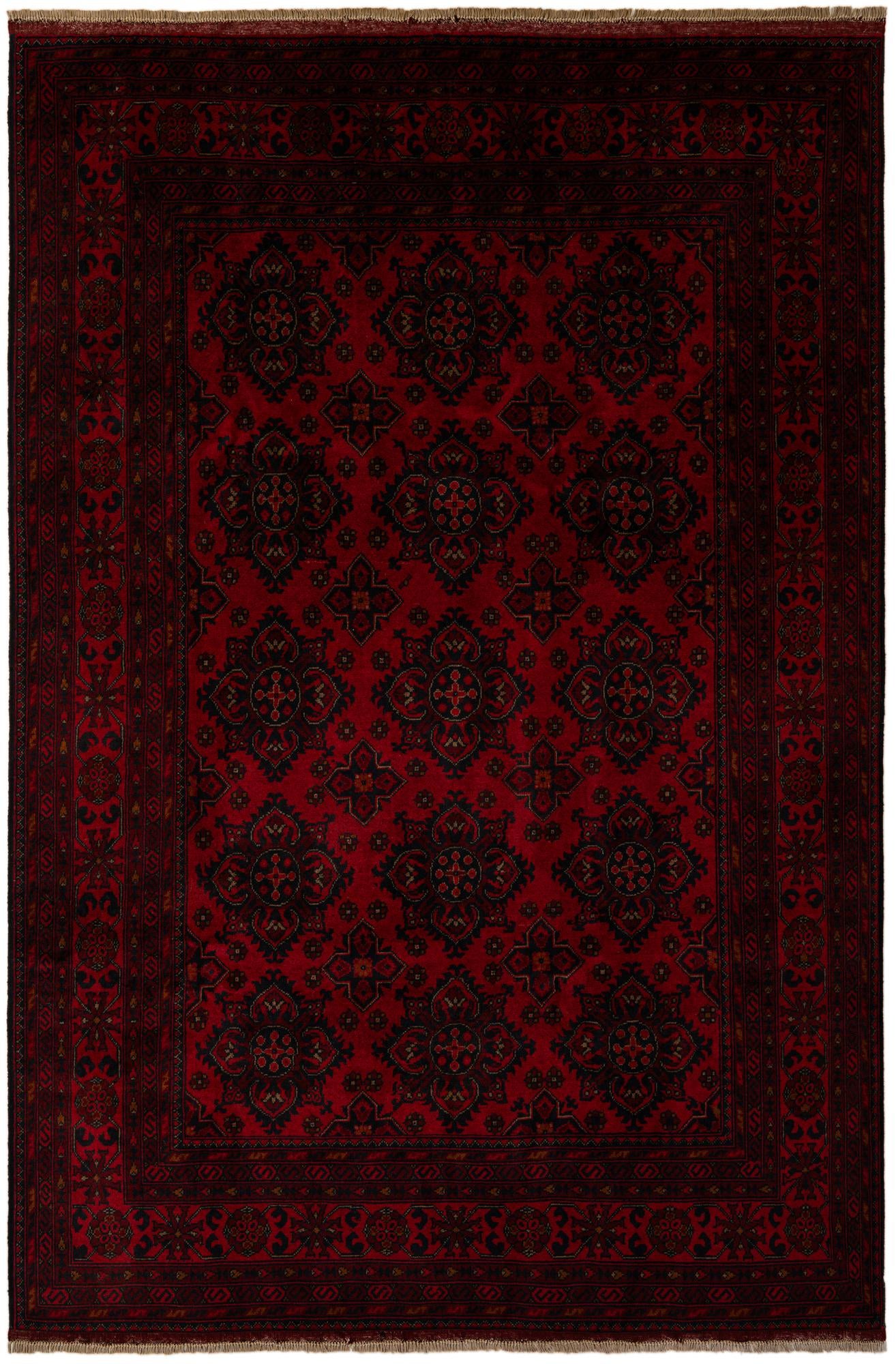 6' 6 x 9' 8 Hand Knotted Khal Mohammadi Wool Rug