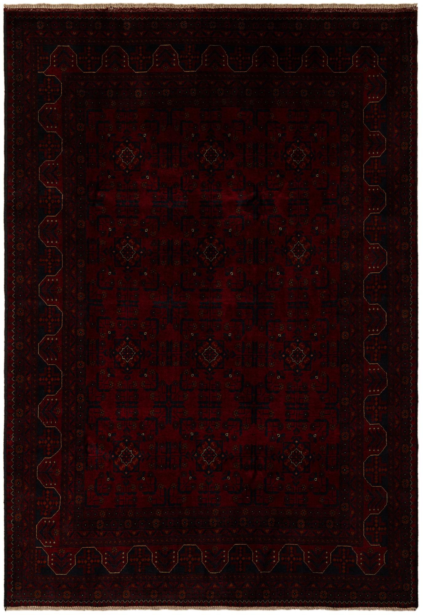 6' 9 x 9' 8 Hand Knotted Khal Mohammadi Wool Rug