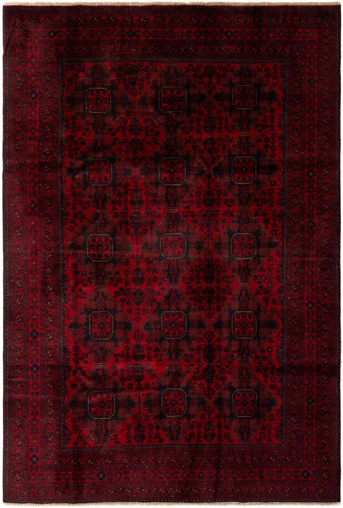 6' 9 x 9' 10 Hand Knotted Khal Mohammadi Wool Rug