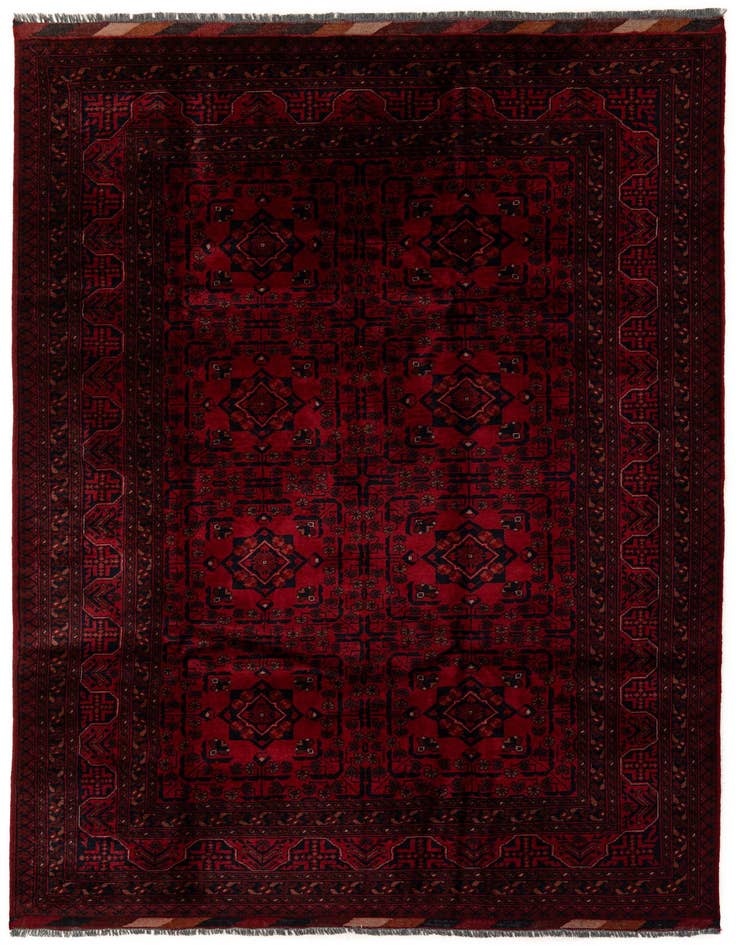 Detail image of 6' 7 x 9' 10 Hand Knotted Khal Mohammadi Wool Rug