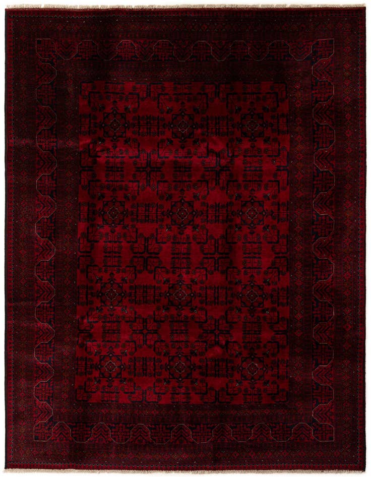 Detail image of 6' 7 x 9' 9 Hand Knotted Khal Mohammadi Wool Rug