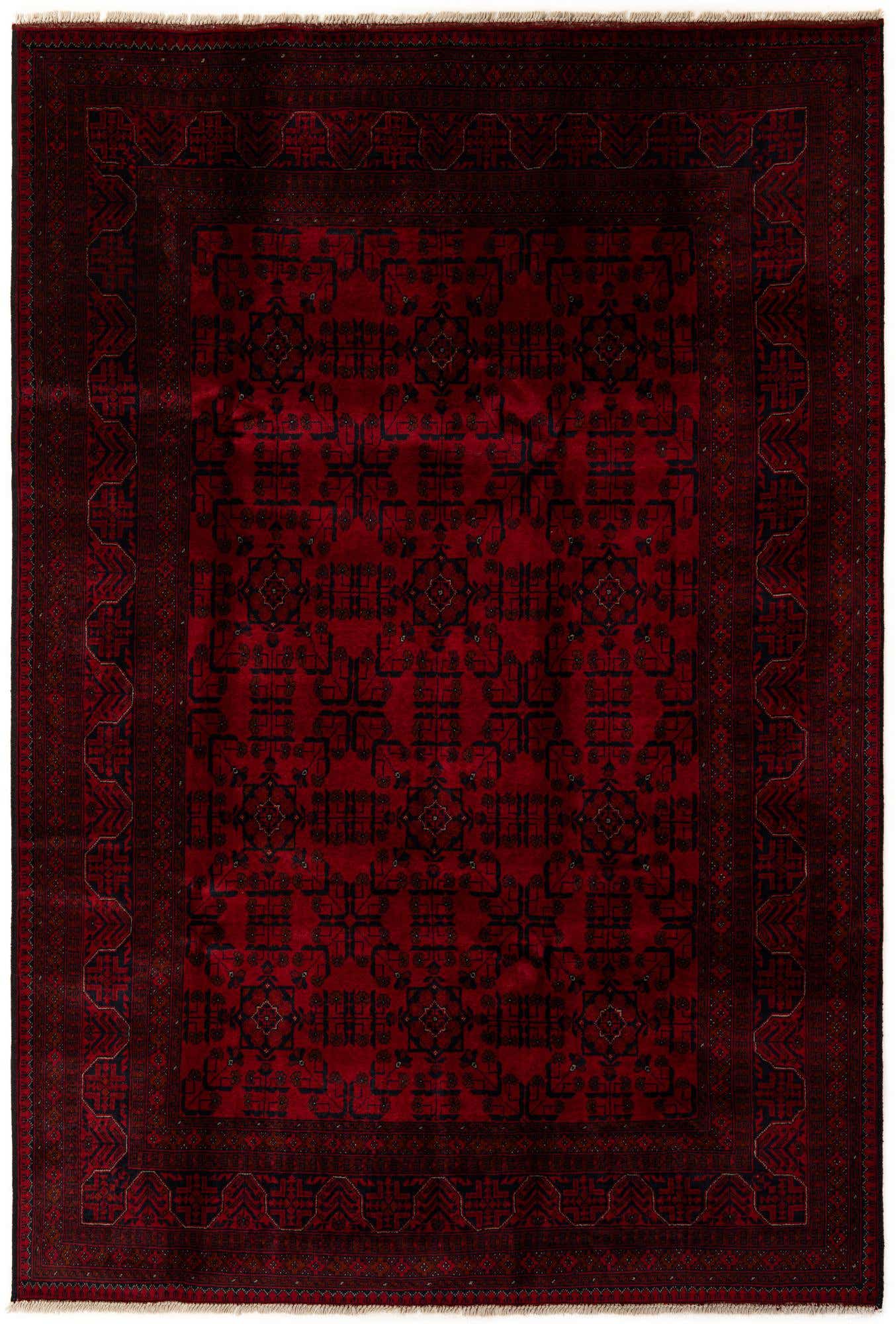 6' 7 x 9' 9 Hand Knotted Khal Mohammadi Wool Rug