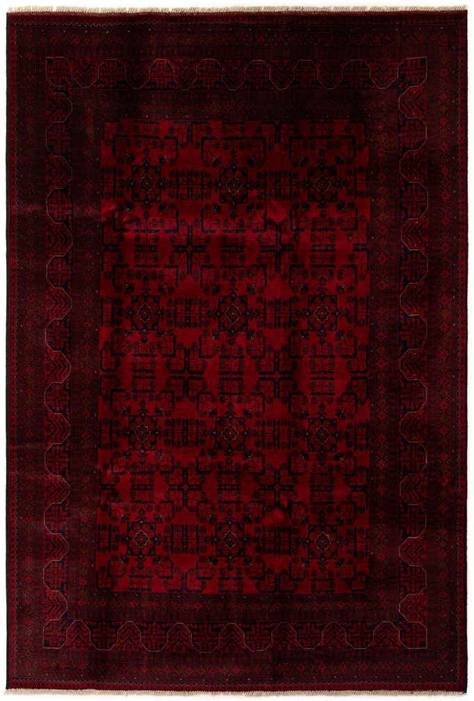 6' 7 x 9' 9 Hand Knotted Khal Mohammadi Wool Rug