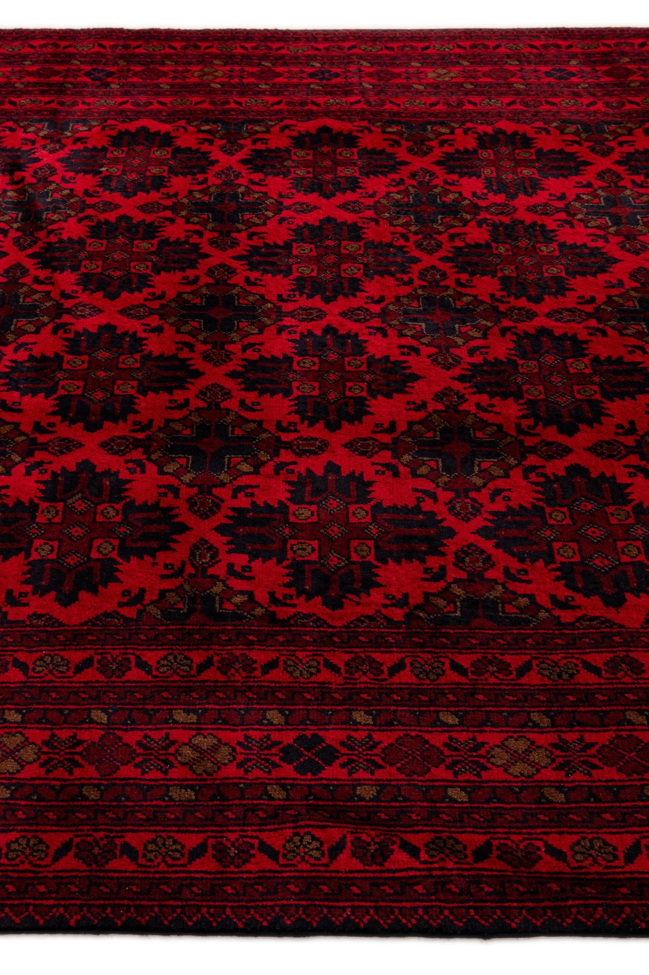 6' 6 x 9' 10 Hand Knotted Khal Mohammadi Wool Rug