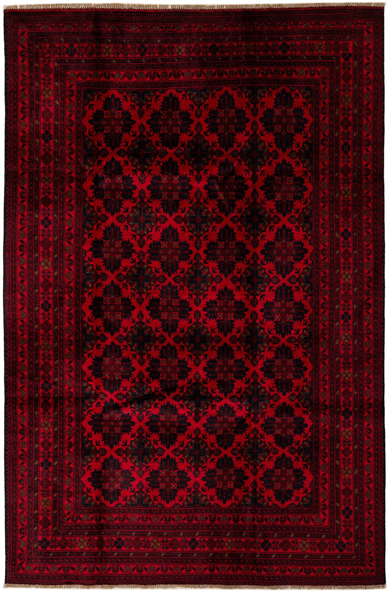 6' 6 x 9' 10 Hand Knotted Khal Mohammadi Wool Rug