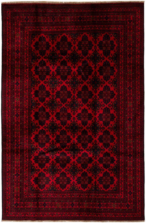 Detail image of 6' 6 x 9' 10 Hand Knotted Khal Mohammadi Wool Rug