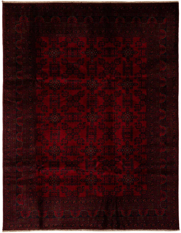 Detail image of 6' 6 x 9' 9 Hand Knotted Khal Mohammadi Wool Rug