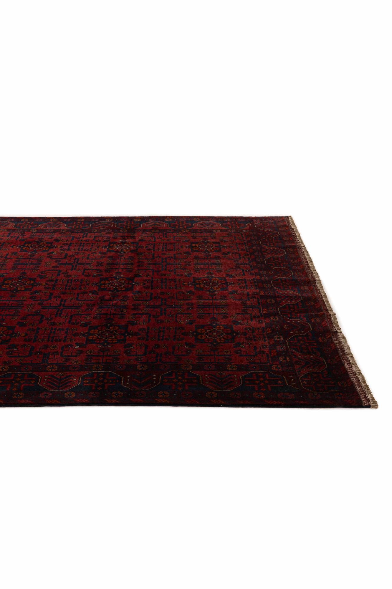 6' 6 x 10' 2 Hand Knotted Khal Mohammadi Wool Rug