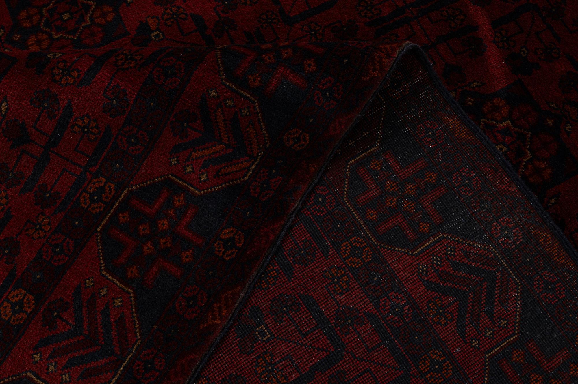 6' 6 x 10' 2 Hand Knotted Khal Mohammadi Wool Rug