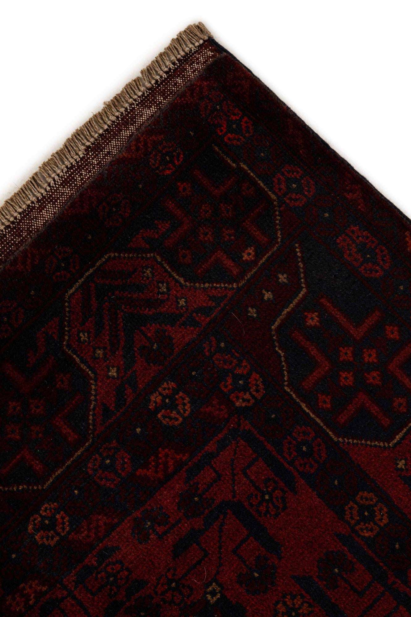 6' 6 x 10' 2 Hand Knotted Khal Mohammadi Wool Rug