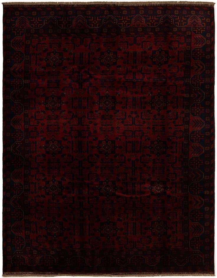 Detail image of 6' 6 x 10' 2 Hand Knotted Khal Mohammadi Wool Rug