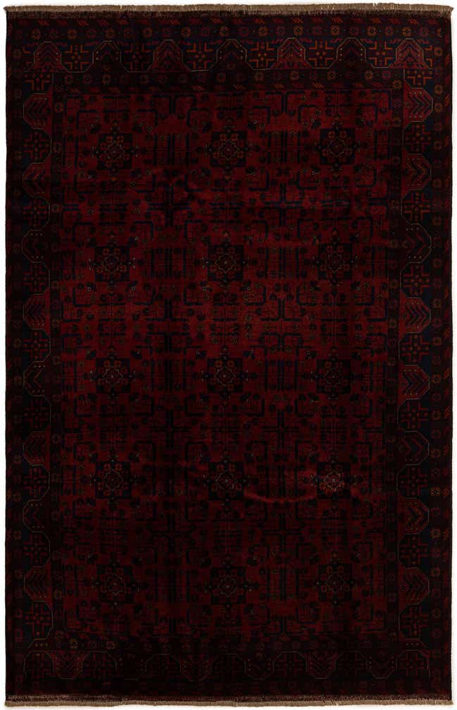 6' 6 x 10' 2 Hand Knotted Khal Mohammadi Wool Rug