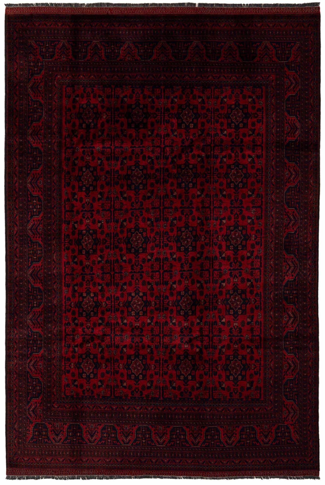 6' 9 x 10' Hand Knotted Khal Mohammadi Wool Rug
