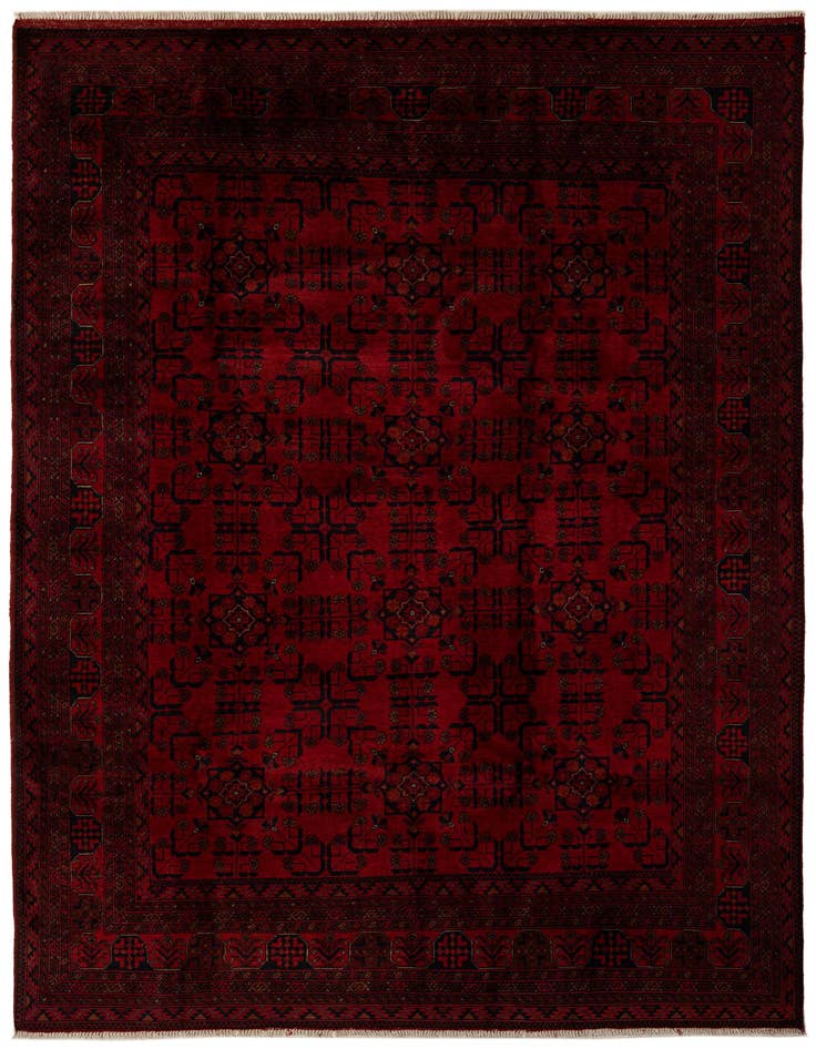 Detail image of 6' 7 x 9' 10 Hand Knotted Khal Mohammadi Wool Rug