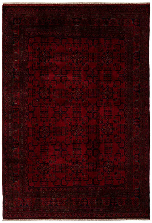 Detail image of 6' 7 x 9' 10 Hand Knotted Khal Mohammadi Wool Rug