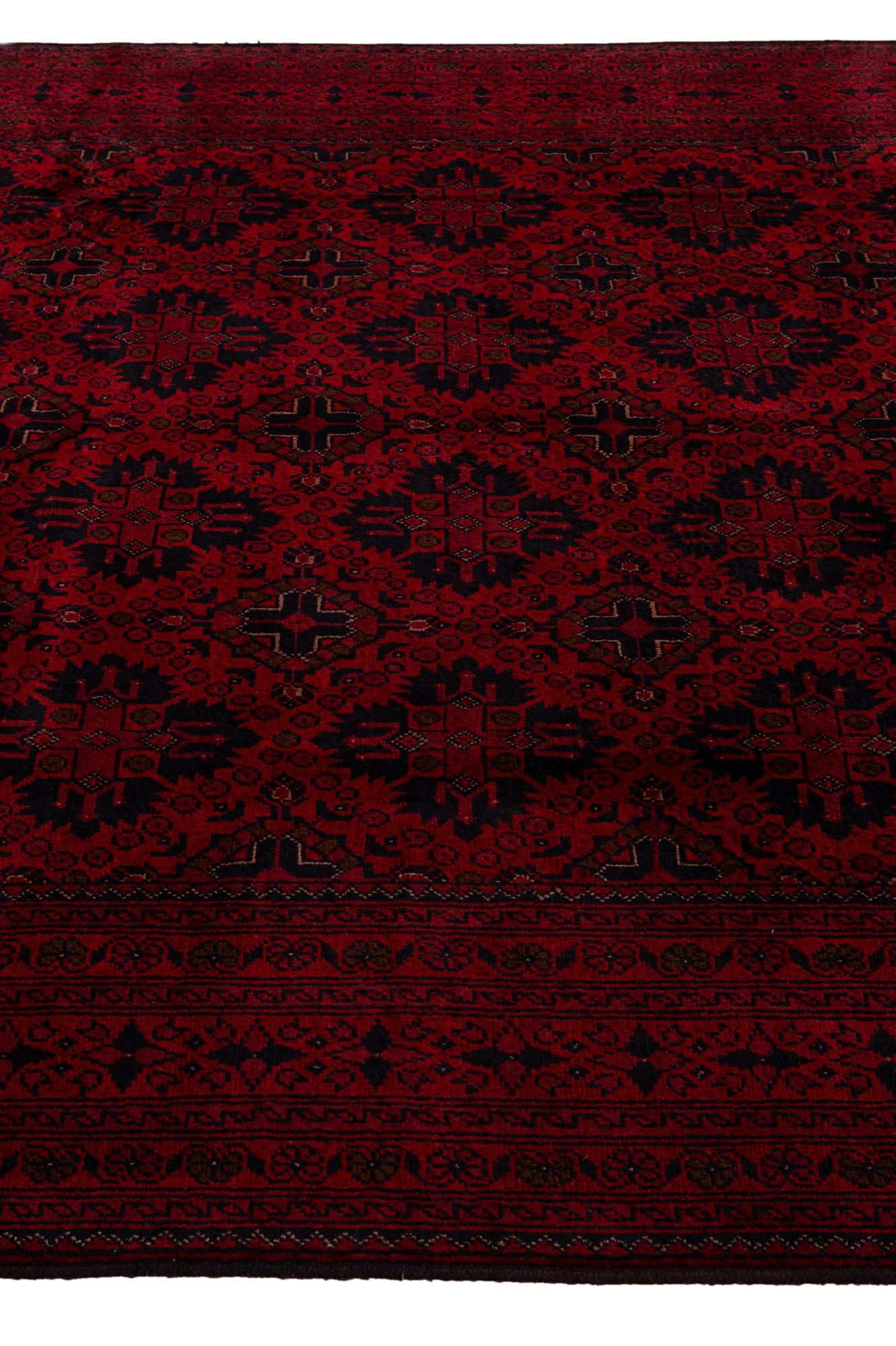 6' 7 x 10' Hand Knotted Khal Mohammadi Wool Rug