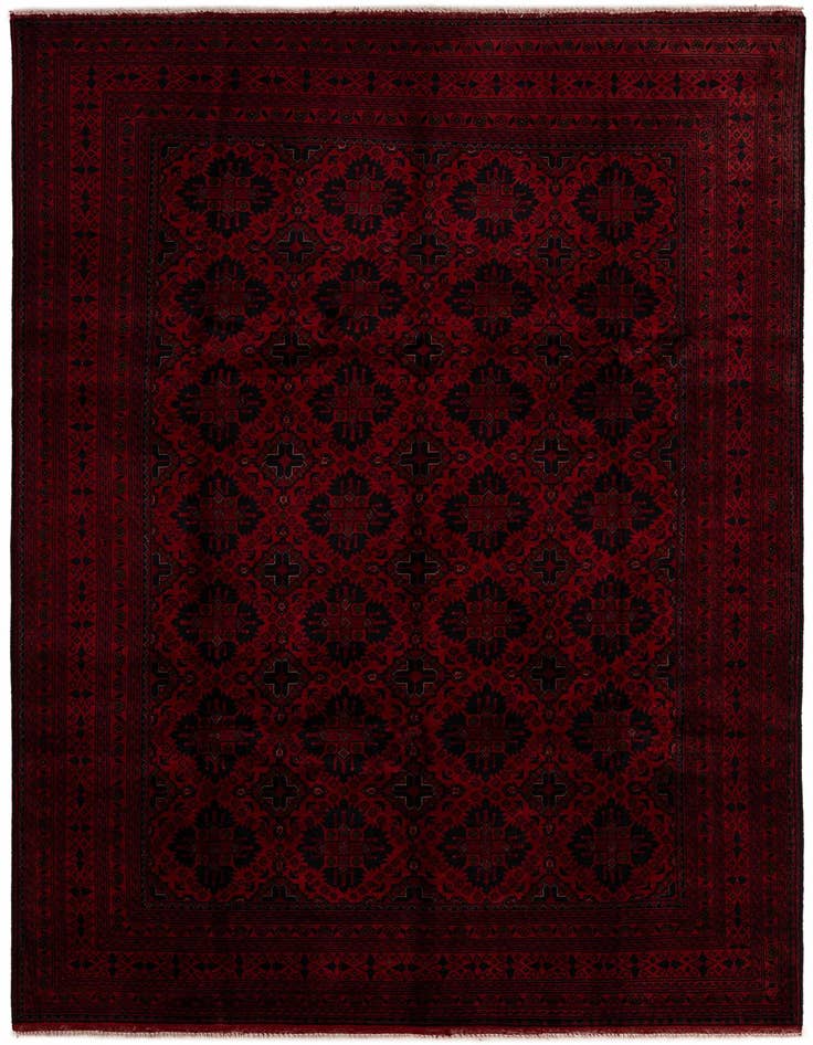 Detail image of 6' 7 x 10' Hand Knotted Khal Mohammadi Wool Rug