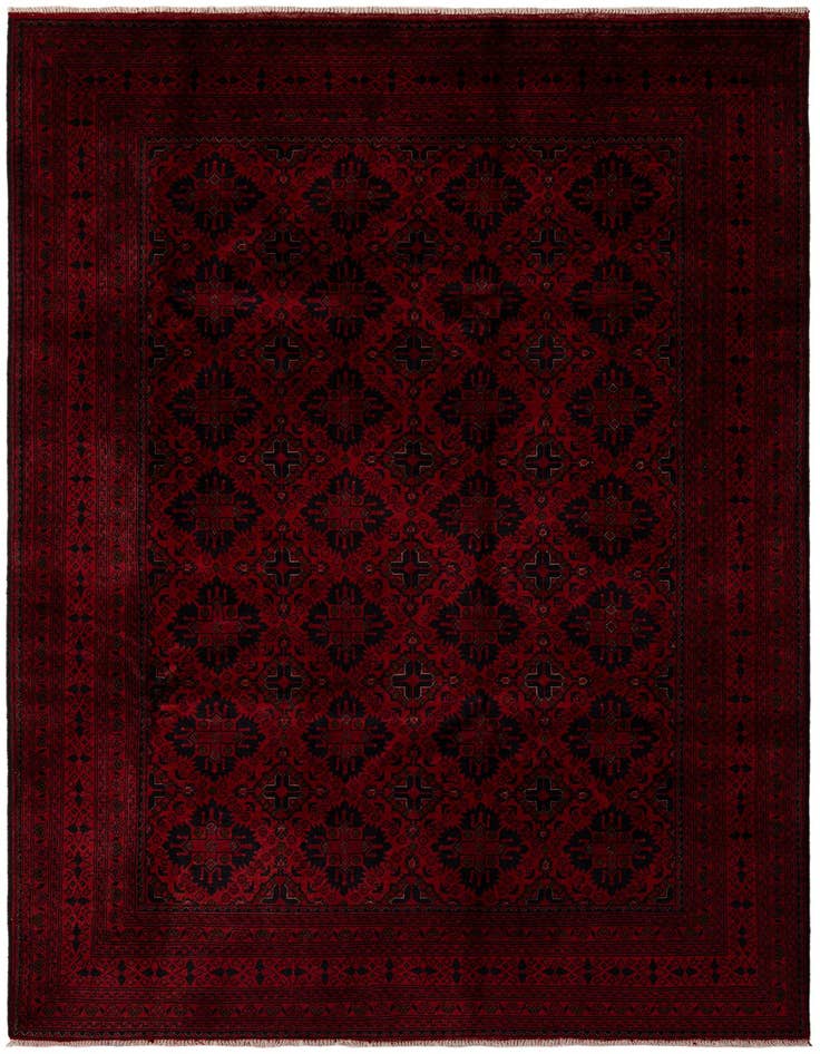 Detail image of 6' 9 x 9' 8 Hand Knotted Khal Mohammadi Wool Rug