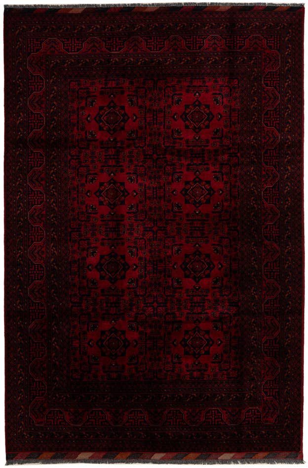 Detail image of 6' 6 x 9' 10 Hand Knotted Khal Mohammadi Wool Rug