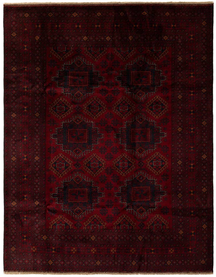 Detail image of 6' 8 x 9' 9 Hand Knotted Khal Mohammadi Wool Rug