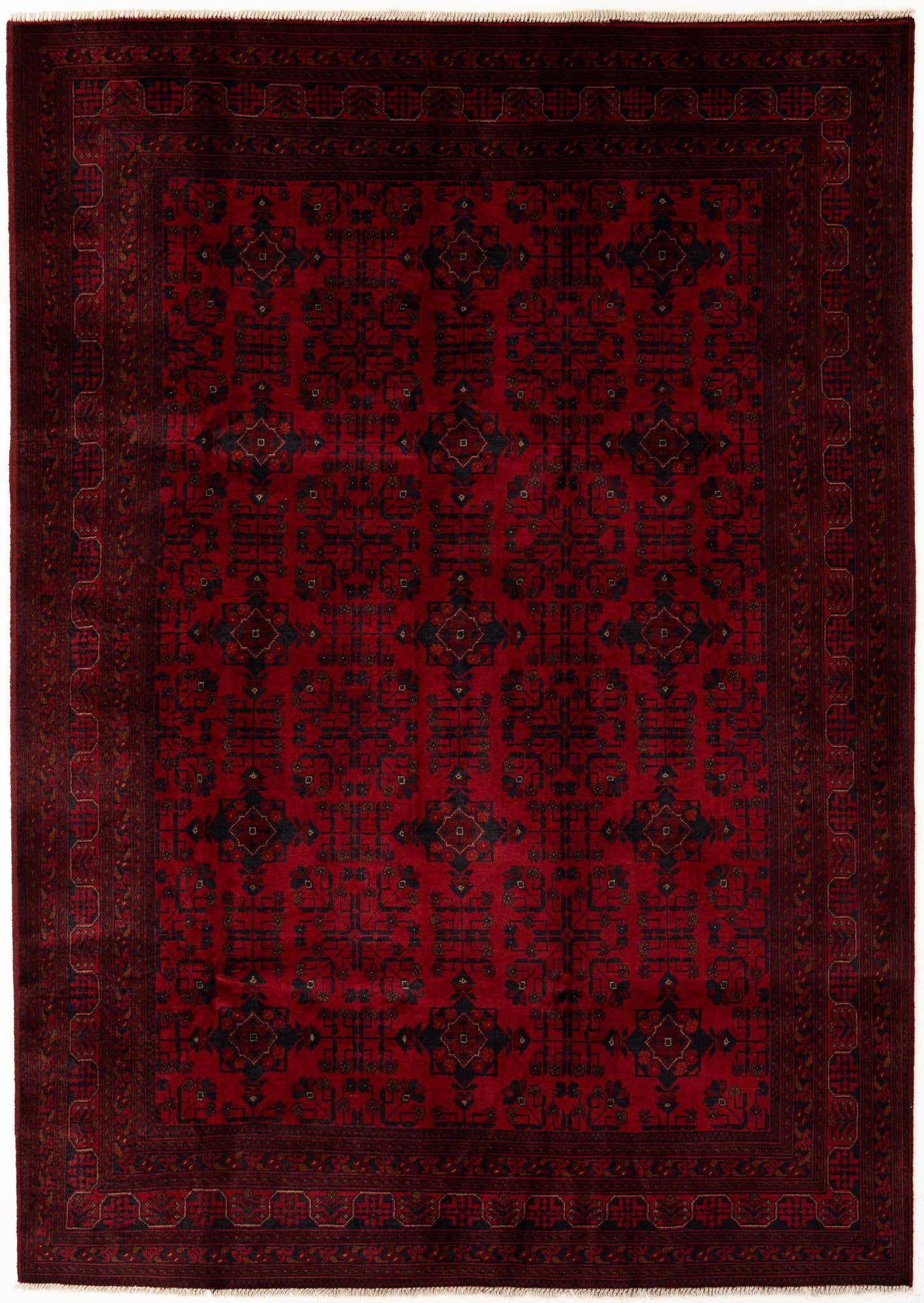 6' 9 x 9' 8 Hand Knotted Khal Mohammadi Wool Rug