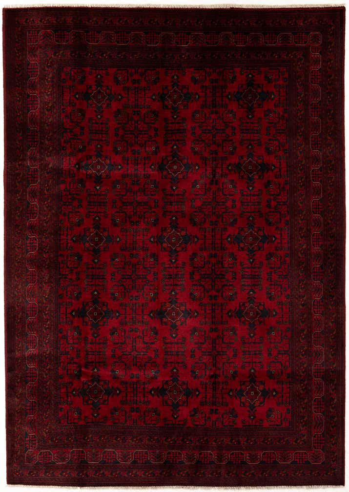 6' 9 x 9' 8 Hand Knotted Khal Mohammadi Wool Rug
