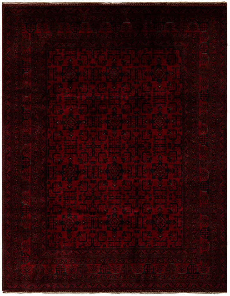 Detail image of 6' 10 x 9' 8 Hand Knotted Khal Mohammadi Wool Rug