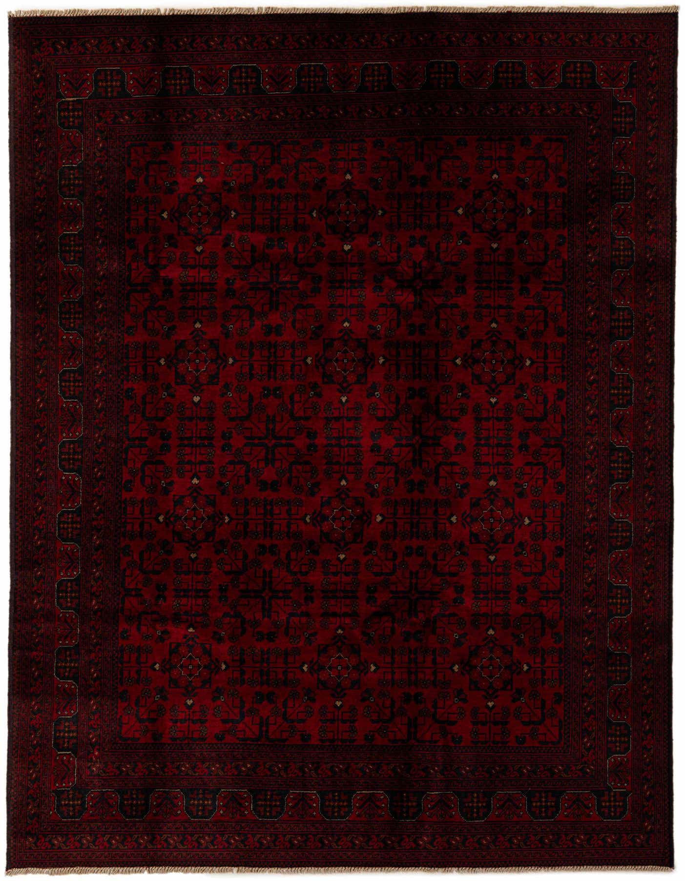 6' 9 x 9' 7 Hand Knotted Khal Mohammadi Wool Rug