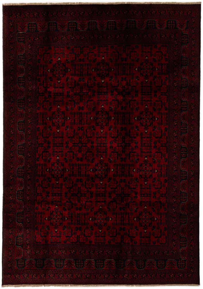 6' 9 x 9' 7 Hand Knotted Khal Mohammadi Wool Rug