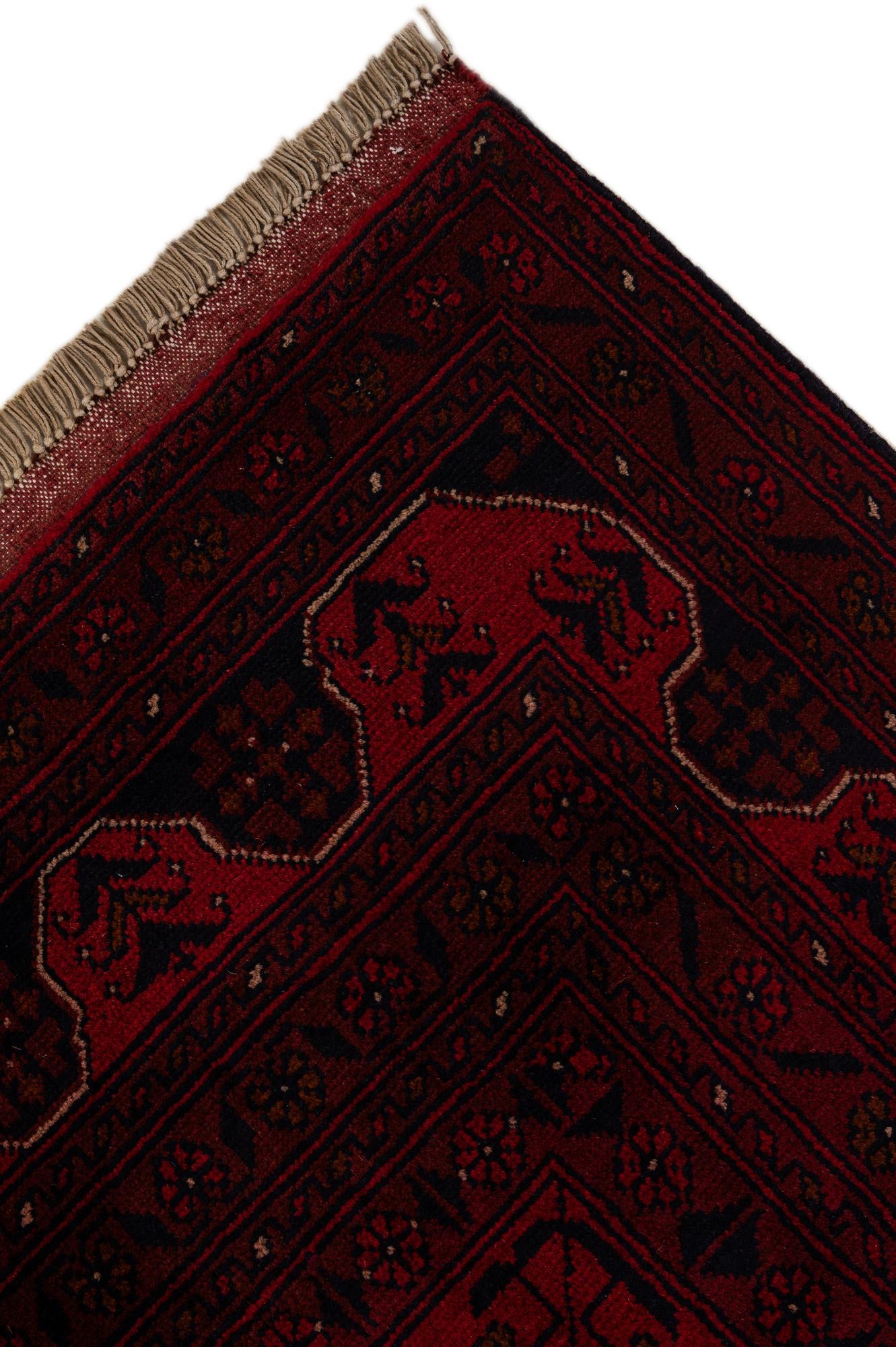 6' 9 x 9' 8 Hand Knotted Khal Mohammadi Wool Rug