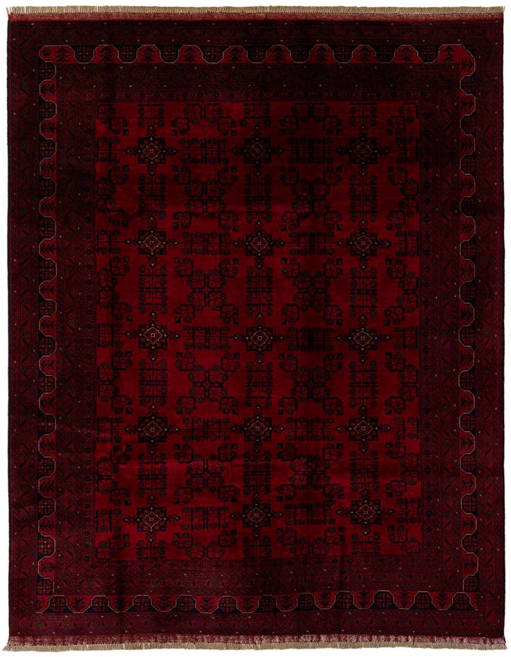 Detail image of 6' 9 x 9' 8 Hand Knotted Khal Mohammadi Wool Rug