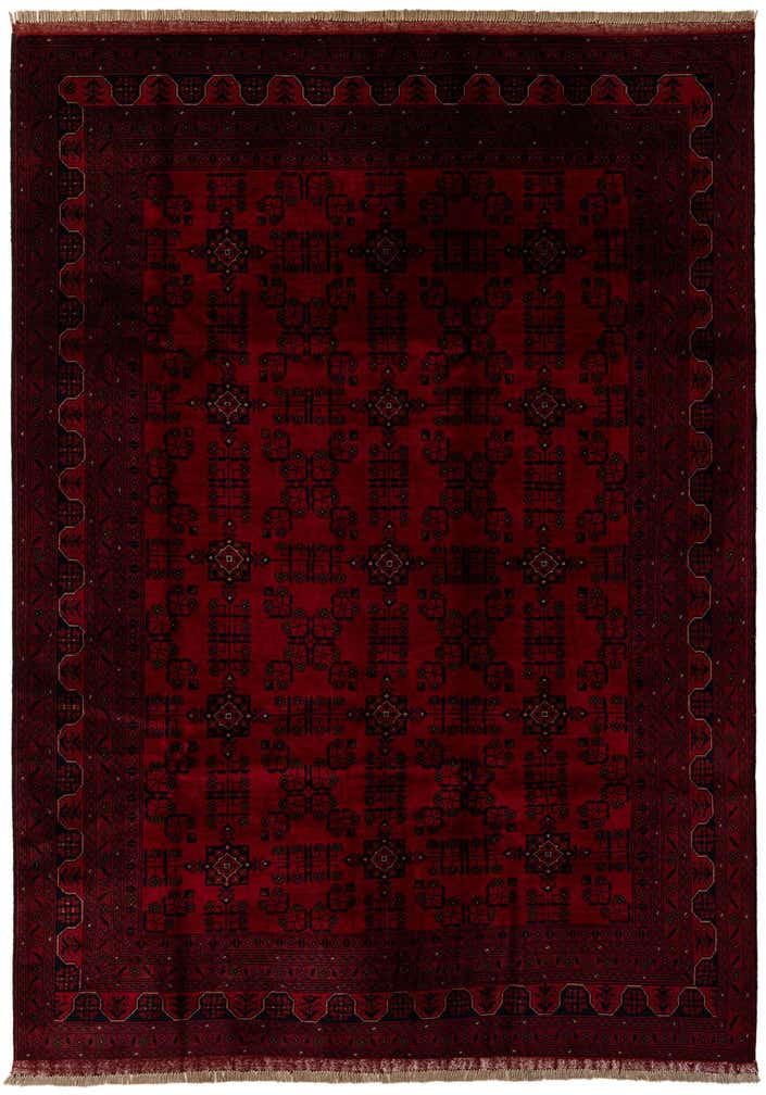 6' 9 x 9' 8 Hand Knotted Khal Mohammadi Wool Rug
