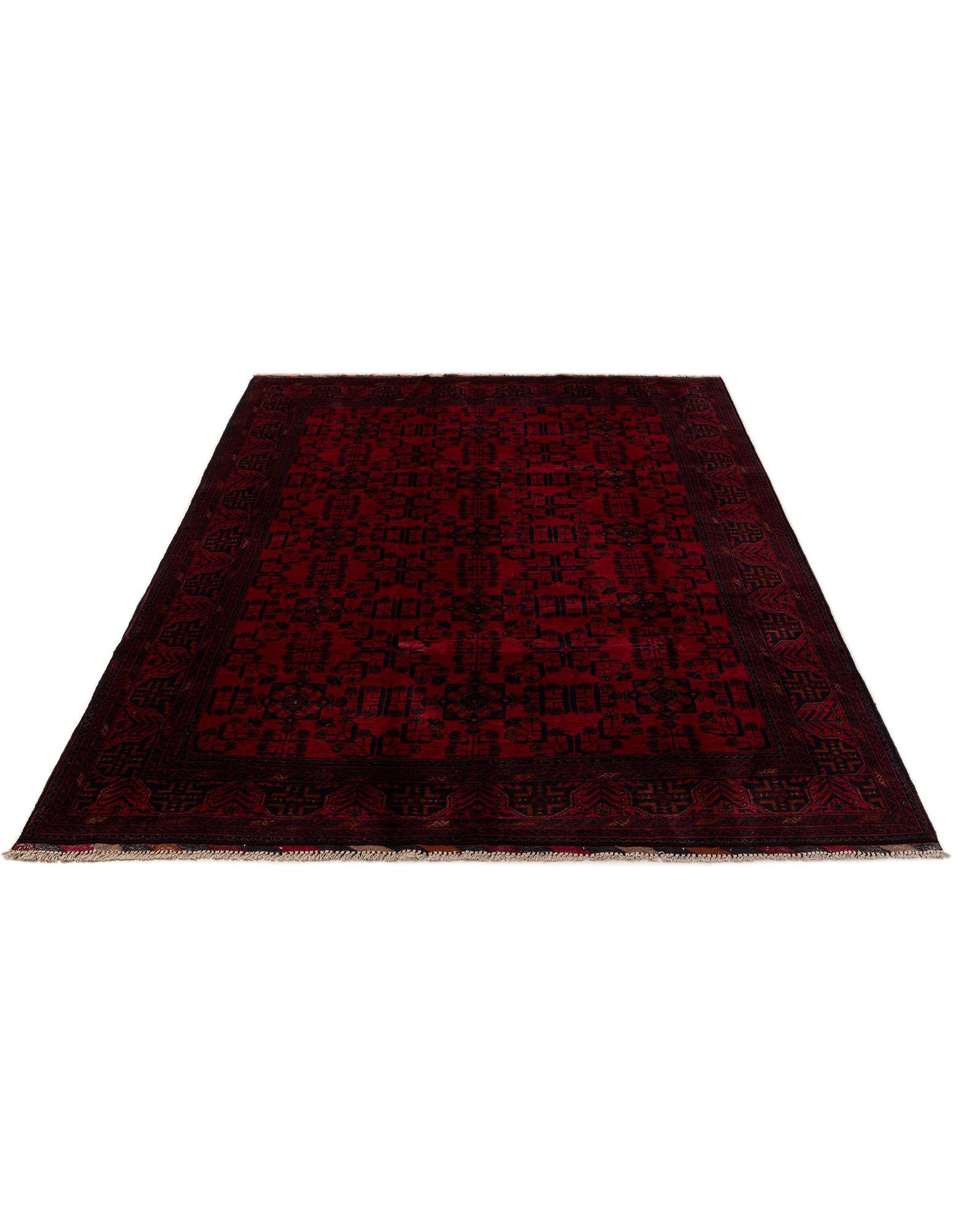 6' 8 x 9' 8 Hand Knotted Khal Mohammadi Wool Rug