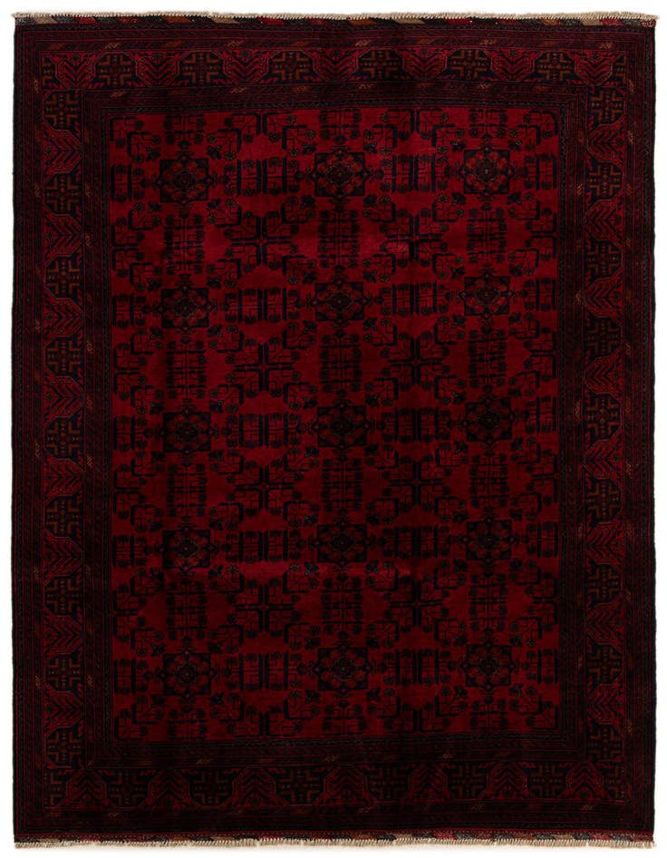 Detail image of 6' 8 x 9' 8 Hand Knotted Khal Mohammadi Wool Rug