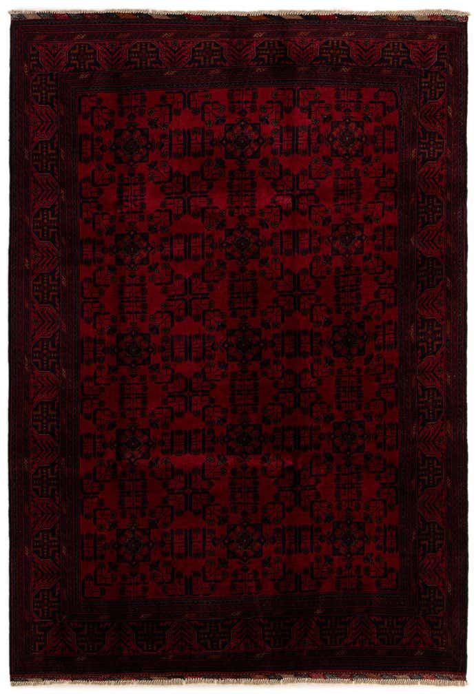 6' 8 x 9' 8 Hand Knotted Khal Mohammadi Wool Rug